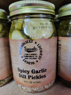 Squeak's Spicy Garlic Dill Pickles