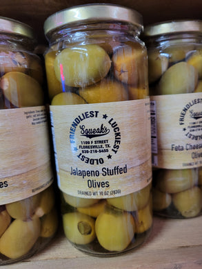 Squeak's Jalapeño Stuffed Olives