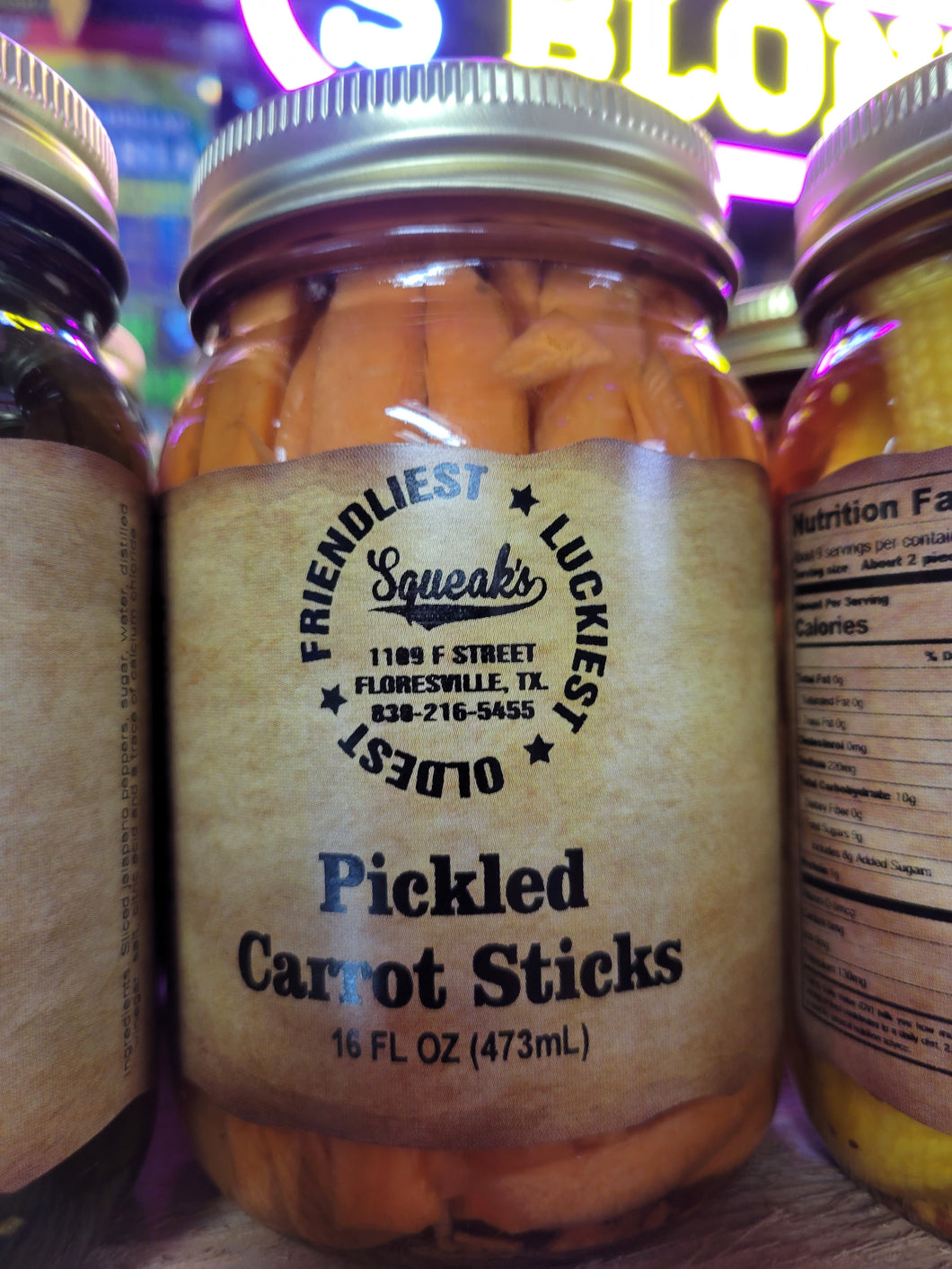 Squeak's Pickled Carrot Sticks