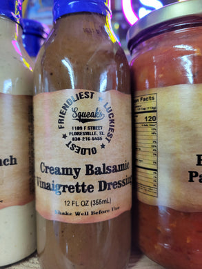 Squeak's Creamy Balsamic Vinaigrette Dressing