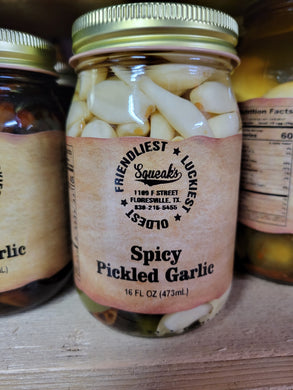 Squeak's Spicy Pickled Garlic