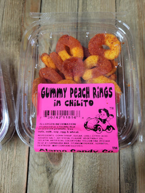 Alamo Gummy Peach Rings in Chilito