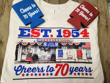 Load image into Gallery viewer, Squeak&#39;s Cheers to 70 Year&#39;s T-shirt (Gray)