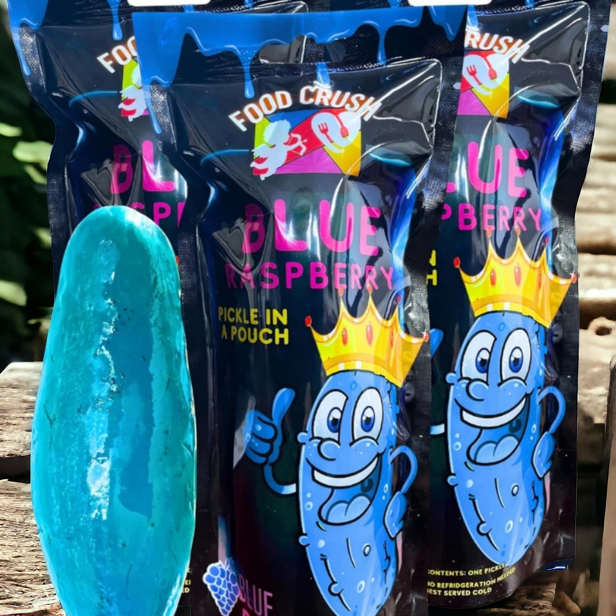 Food Crush Blue Raspberry Pickle – Squeak's Convenience Store