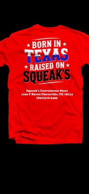 Raised on Squeak's Red Tee