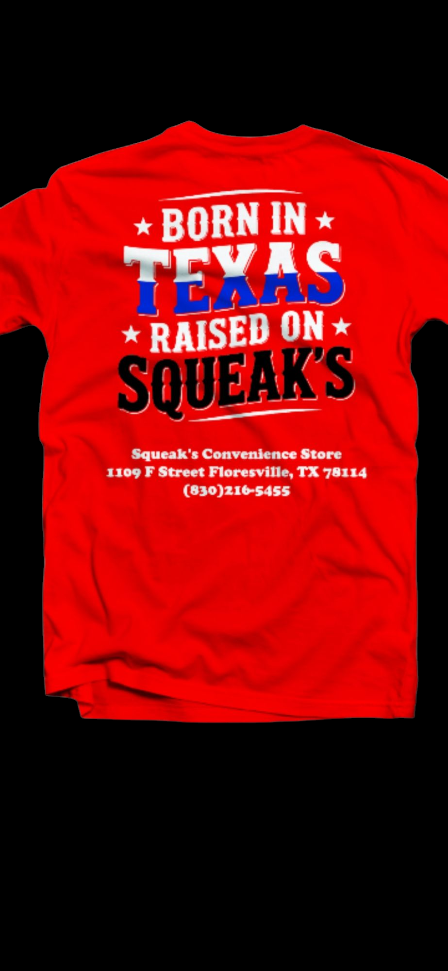 Raised on Squeak's Red Tee