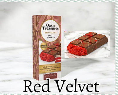 Oasis Treasures Dubai Chocolate Limited Edition Red Velvet