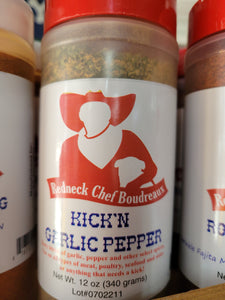 Redneck Chef Boudreaux Kick'n Garlic Pepper