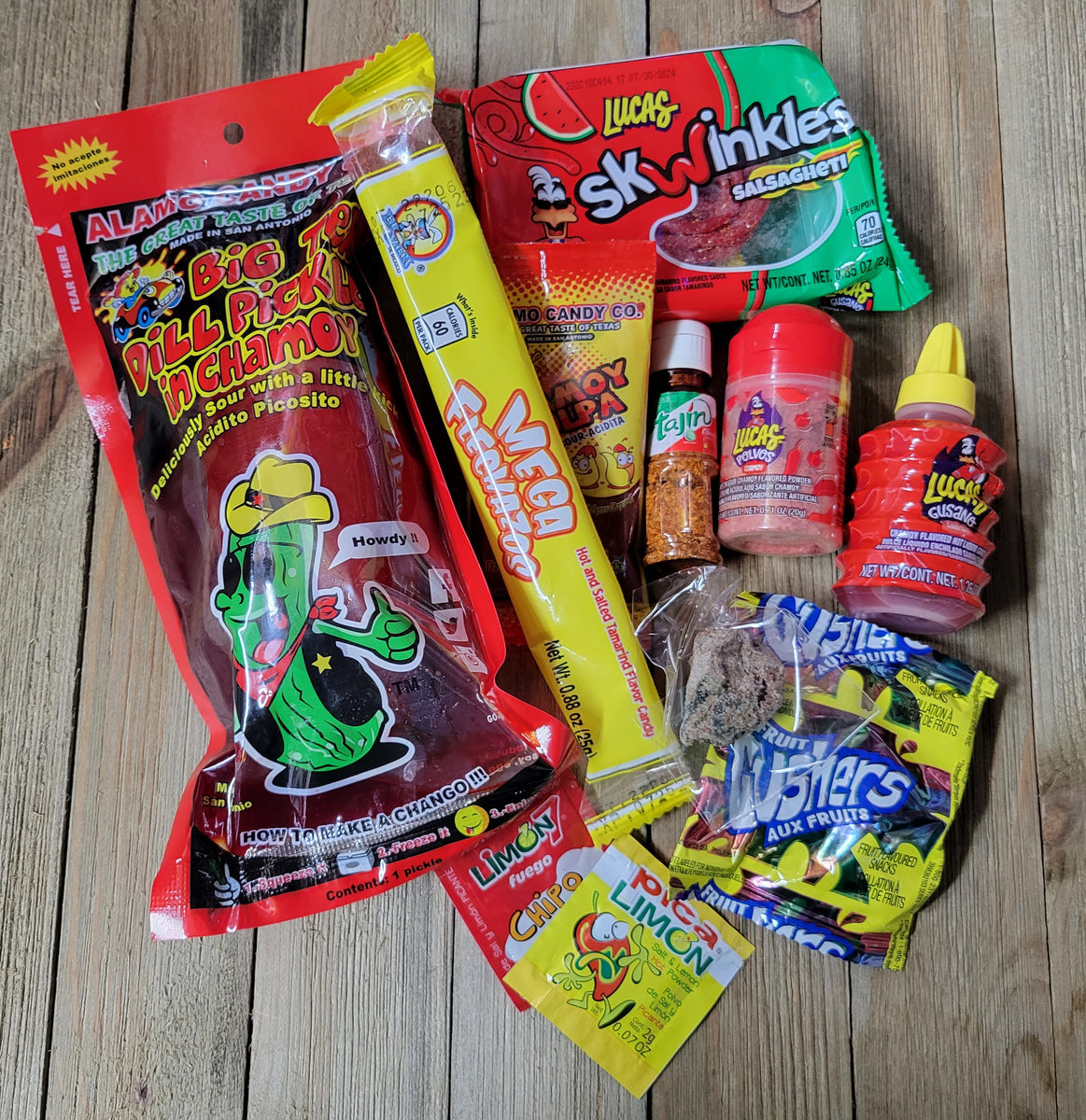 Squeak's Deluxe Pickle Kit w/Tajin Lucas – Squeak’s Convenience Store